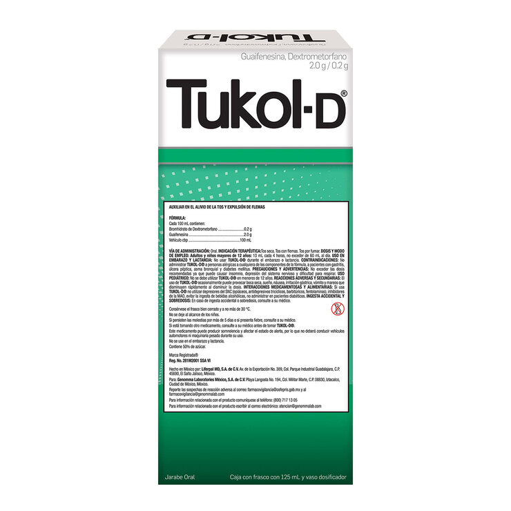 Tukol-D Jarabe para la tos 125ml Adulto — Imagen 4 de 4