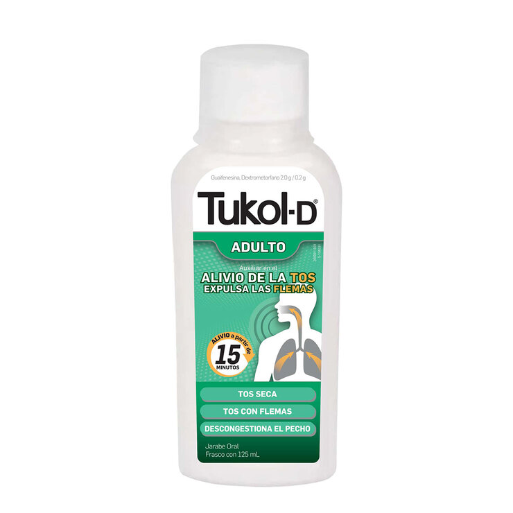 Tukol-D Jarabe para la tos 125ml Adulto — Imagen 1 de 4