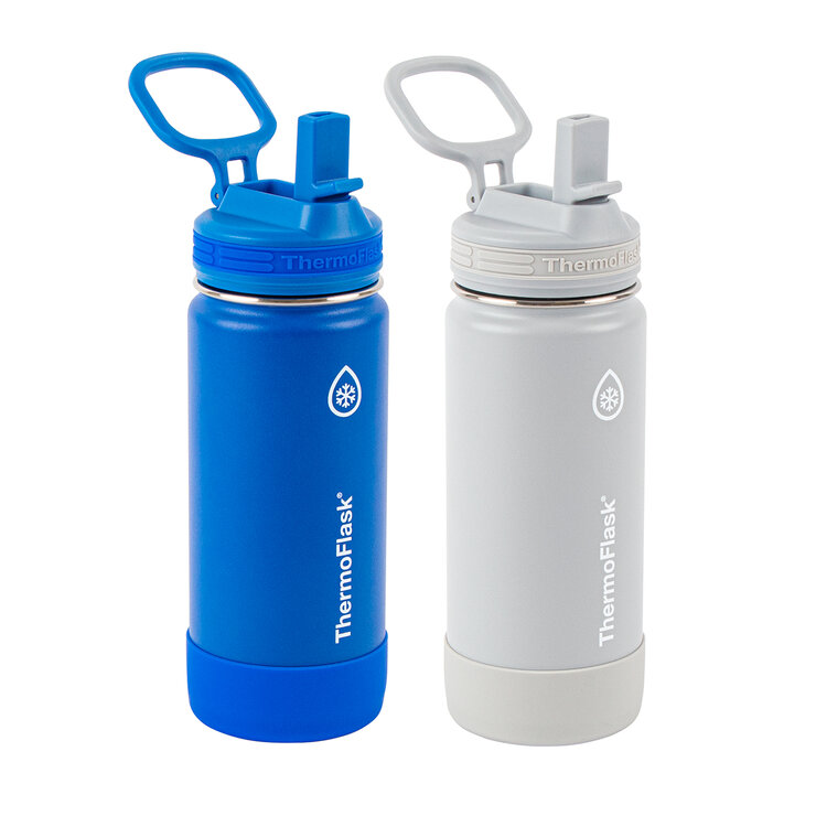 ThermoFlask Juego de dos Botellas de Acero Inoxidable de 474ml — Imagen 2 de 2