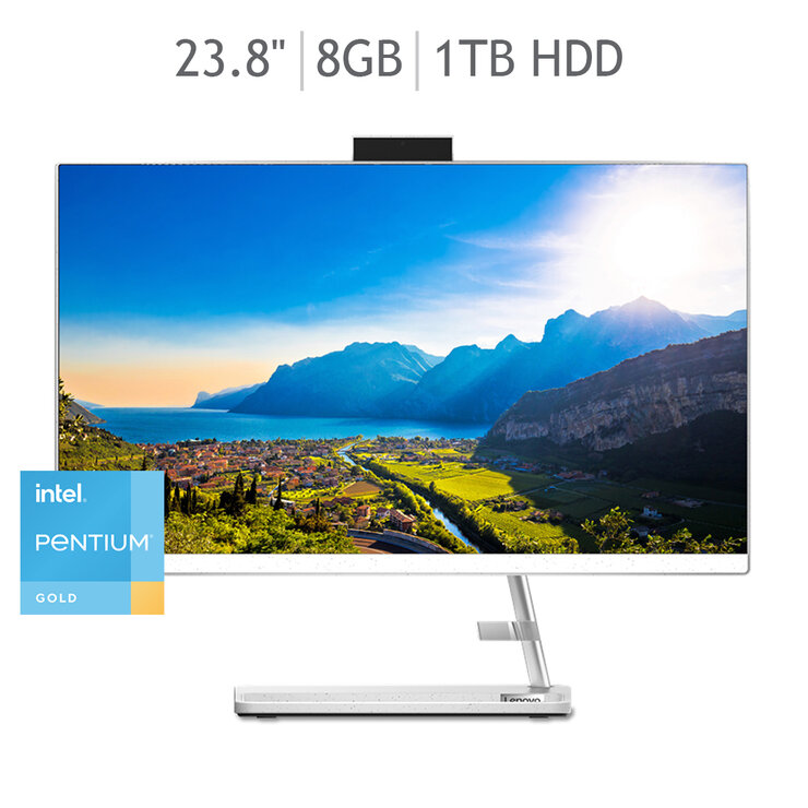 Lenovo AIO 23.8''  Intel® Pentium® Gold 7505 8GB + 1TB HDD — Imagen 1 de 4