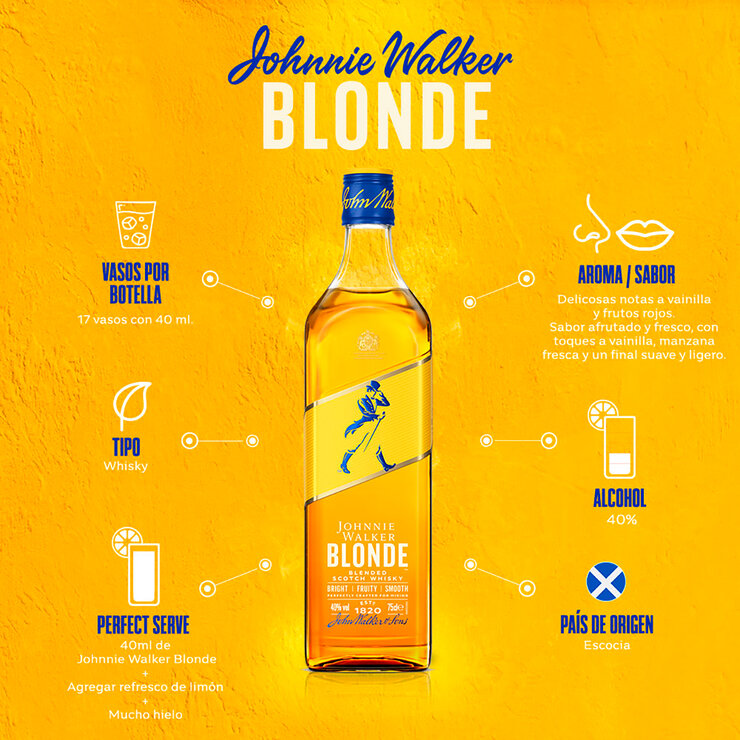 Whisky Johnnie Walker Blonde 700 ml — Imagen 2 de 4