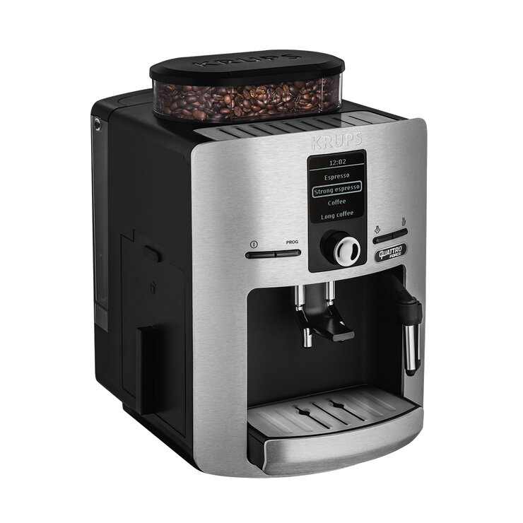 Krups, Máquina De Espresso Súper Automática Plata con Sistema Quattro Force — Imagen 3 de 4