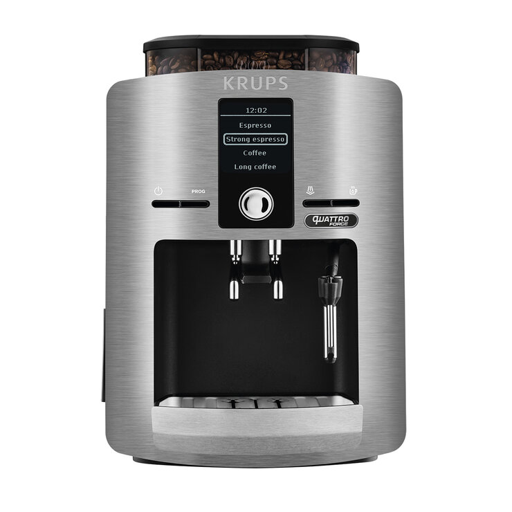 Krups, Máquina De Espresso Súper Automática Plata con Sistema Quattro Force — Imagen 1 de 4