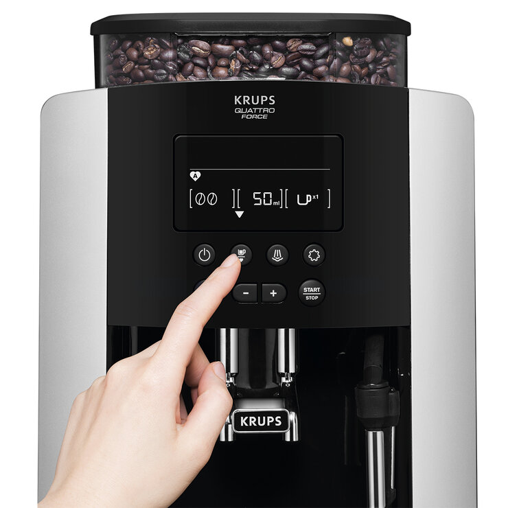 Krups, Máquina De Espresso Súper Automática Árabica, con Sistema Quattro Force — Imagen 3 de 4