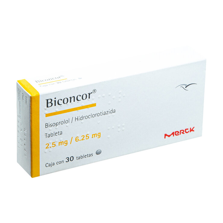 Biconcor 2.5/ 6.25 mg  30 Tabletas  — Imagen 2 de 4