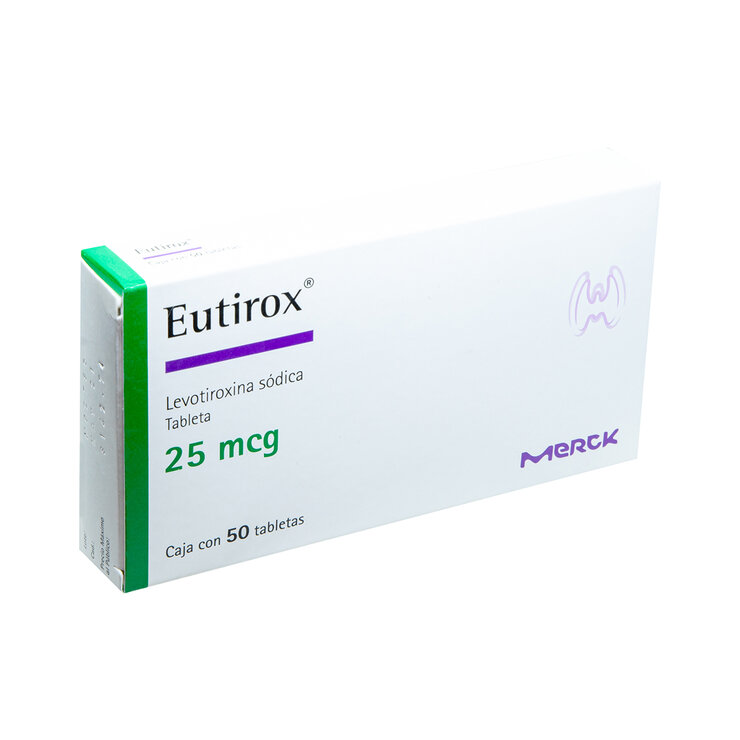 Eutirox 25 mg 50 Tabletas — Imagen 2 de 4