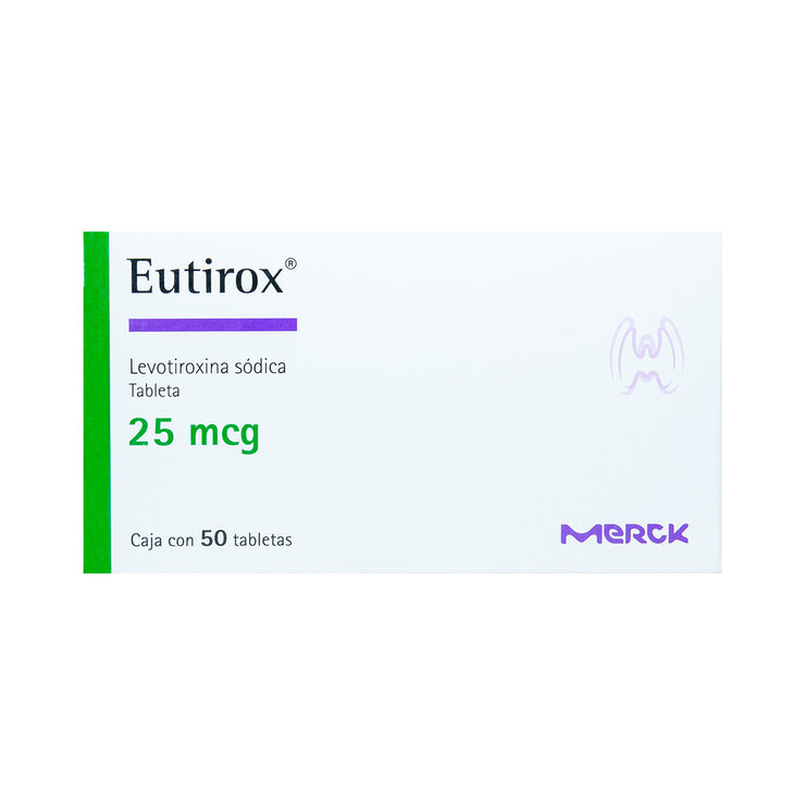 Eutirox 25 mg 50 Tabletas — Imagen 1 de 4