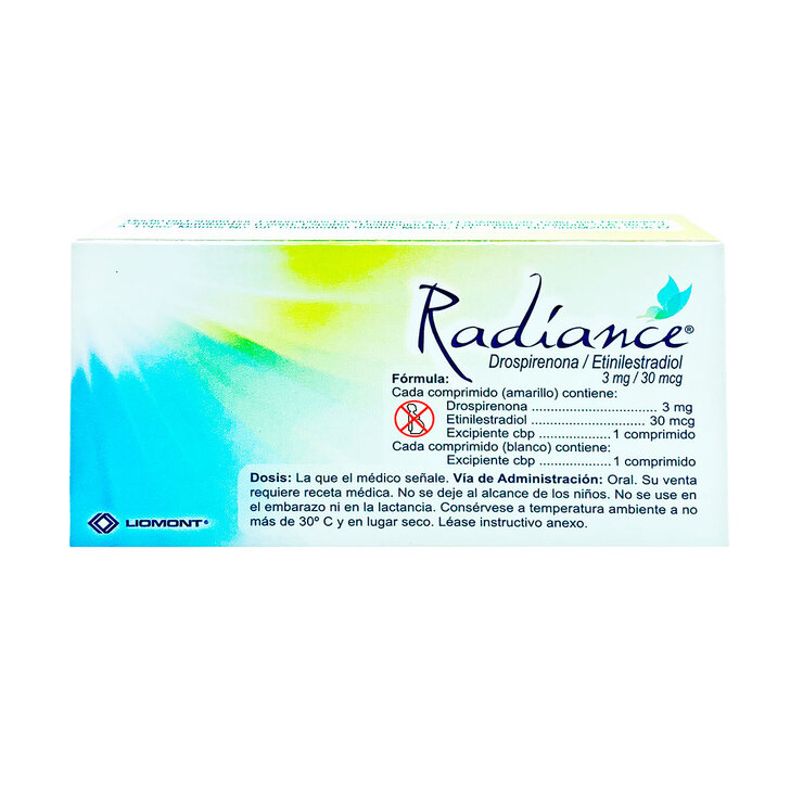 Radiance 3 mg / 30 mcg con 28 Comprimidos — Imagen 2 de 3