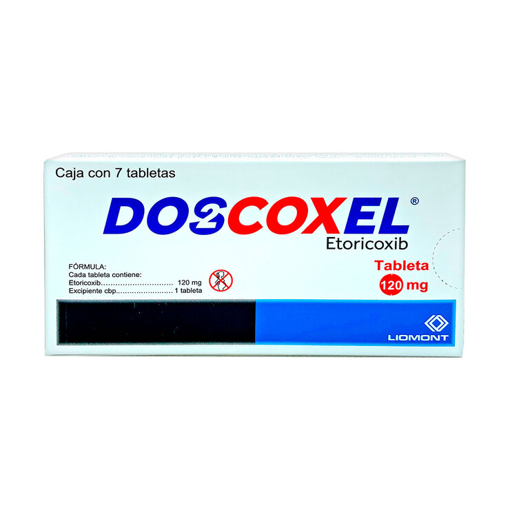 Doscoxel 120 mg 7 tabletas — Imagen 1 de 2