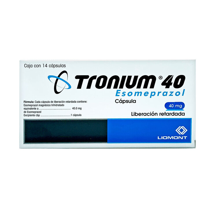 Tronium 40 mg con 14 cápsulas — Imagen 2 de 3