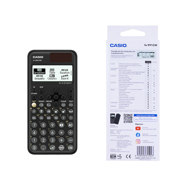 Casio Calculadora Científica FX-991CW — Imagen 2 de 3