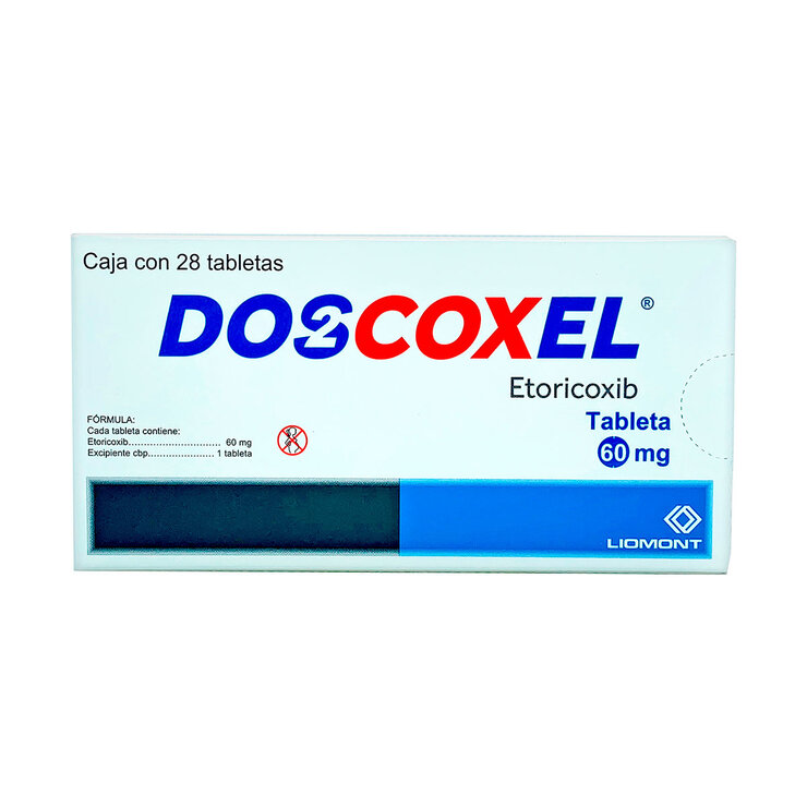 Doscoxel 60 mg 28 tabletas — Imagen 2 de 3