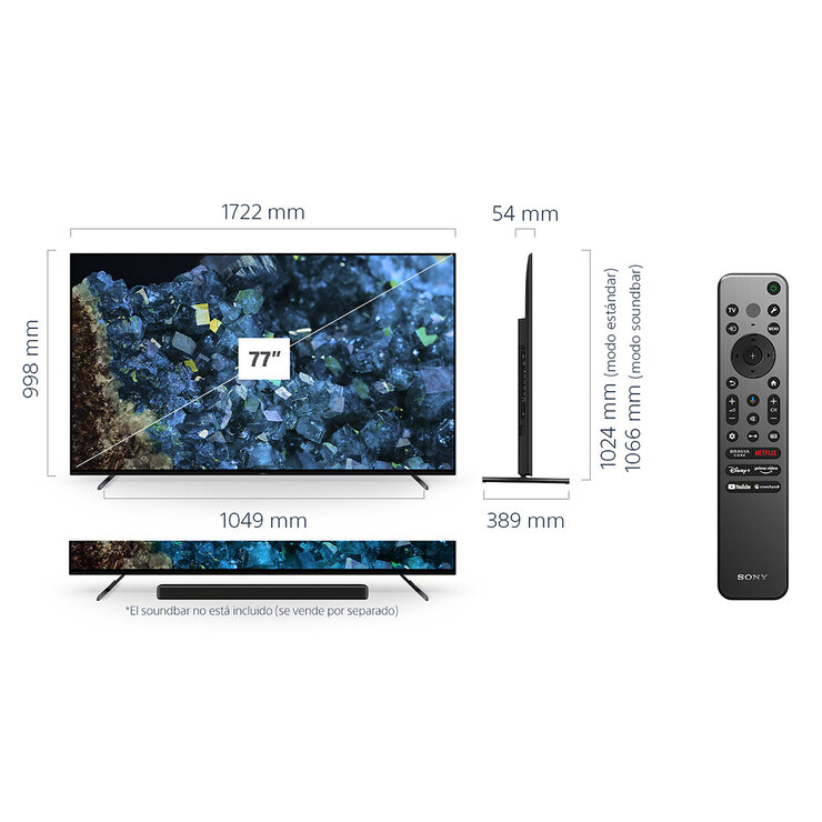 Sony Pantalla 77" OLED 4K UHD Smart TV — Imagen 4 de 4