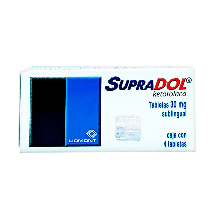 Supradol Sublingual 30 mg con 4 Tabletas — Imagen 3 de 3