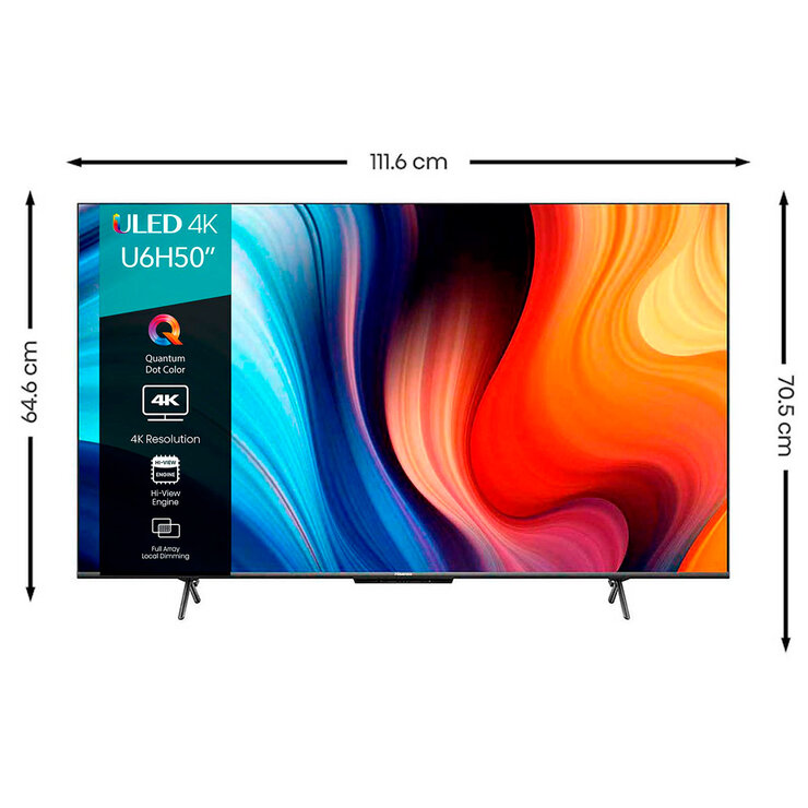 Hisense Pantalla 50" ULED 4K UHD Smart TV — Imagen 2 de 3