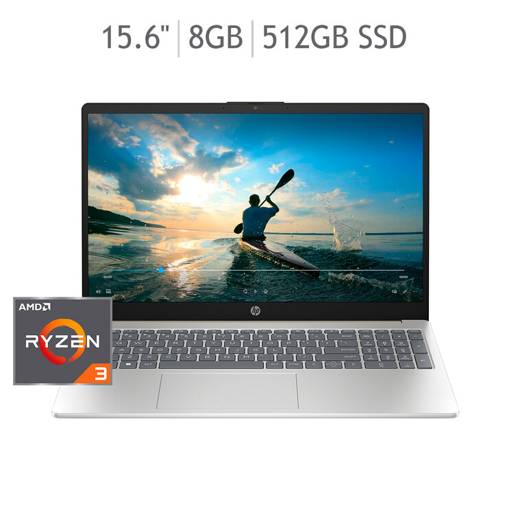 HP Laptop 15.6" AMD Ryzen™3-7320U 8GB 512GB SSD Windows 11 — Imagen 1 de 4