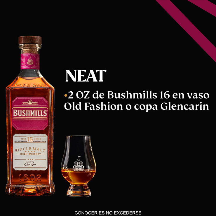 Whiskey Bushmills 16 años 750ml — Imagen 2 de 4