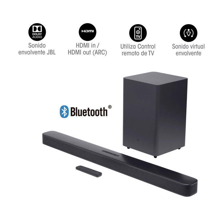 JBL Barra de Sonido 2.1 Canales + Subwoofer Inalámbrico  — Imagen 3 de 4