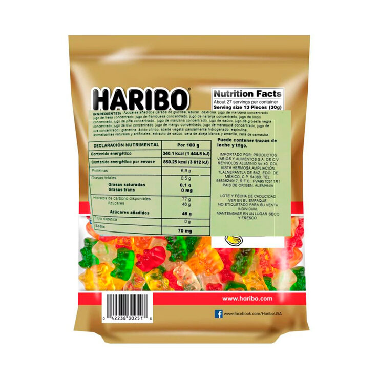 Haribo Gomitas Sabor Frutas 816 g — Imagen 2 de 3
