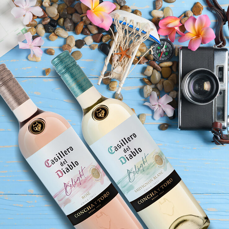 Vinos Blanco y Rosado Casillero del Diablo Be Light 4/750ml  — Imagen 3 de 3
