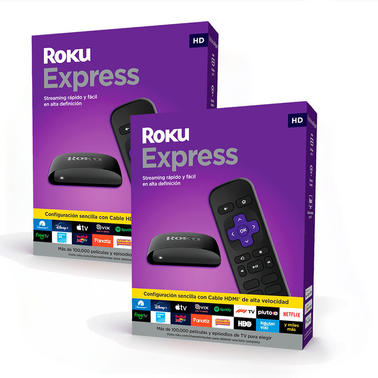 Roku, Paquete de 2 Reproductores de Streaming Express HD — Imagen 1 de 4