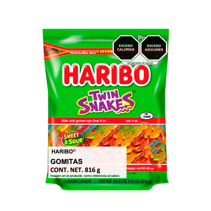 Haribo Gomitas Agridulces Twin Snakes 816 g — Imagen 1 de 3