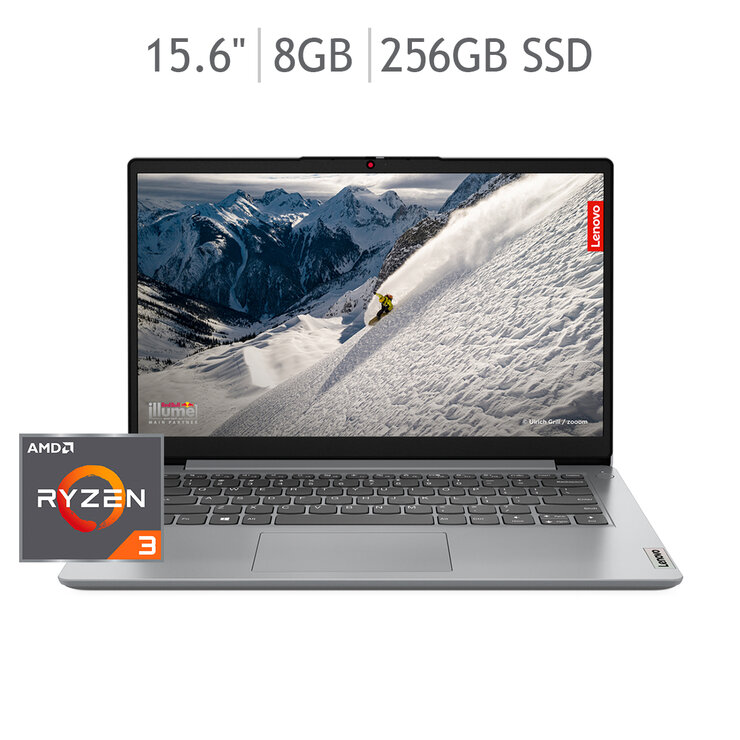 Lenovo IdeaPad 1 Laptop 15.6" AMD Ryzen™ 3 7320U 8GB 256GB SSD  — Imagen 1 de 4