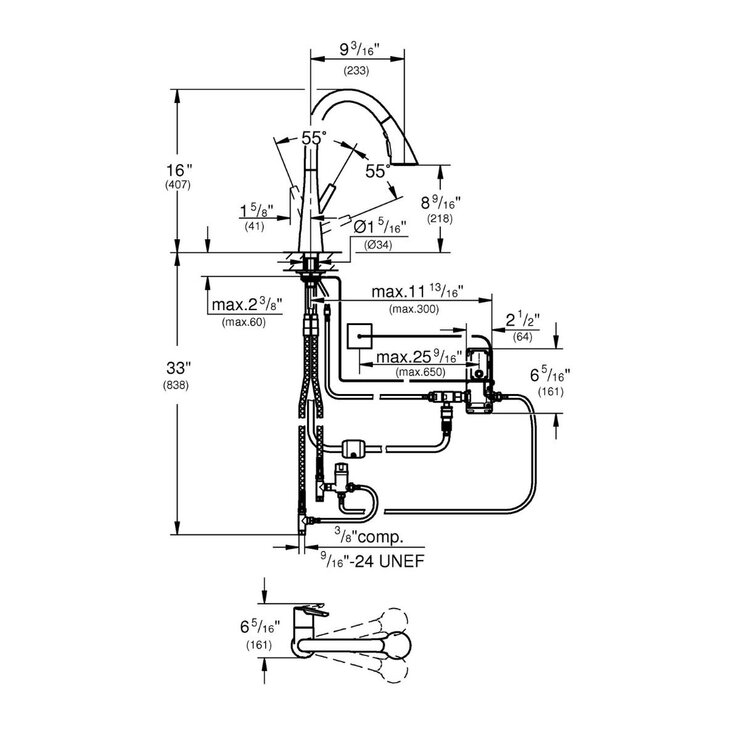 Grohe, Grifo Monomando Zedra — Imagen 4 de 4