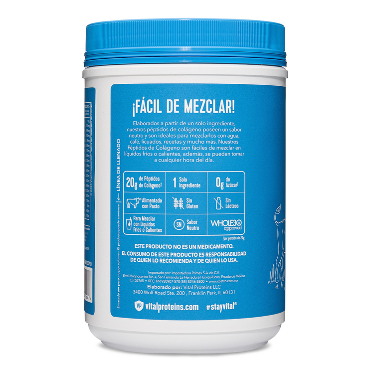 Péptidos de Colágeno, Vital Proteins, 680g — Imagen 3 de 3
