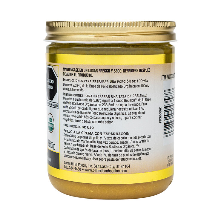 Better Than Bouillon Base de Pollo Rostizado Orgánica 597 g  — Imagen 3 de 4
