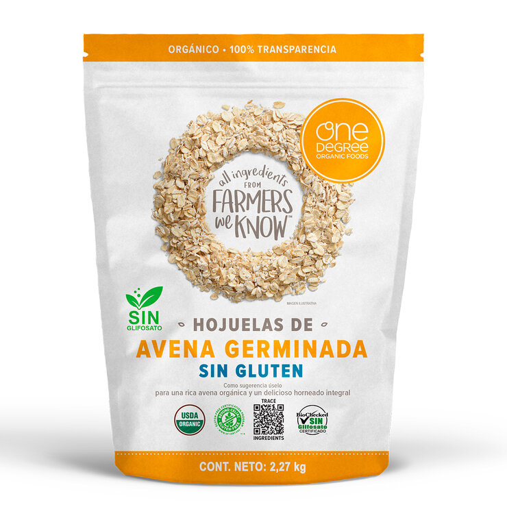 One Degree Avena Germinada Sin Gluten 2.27 kg — Imagen 1 de 2