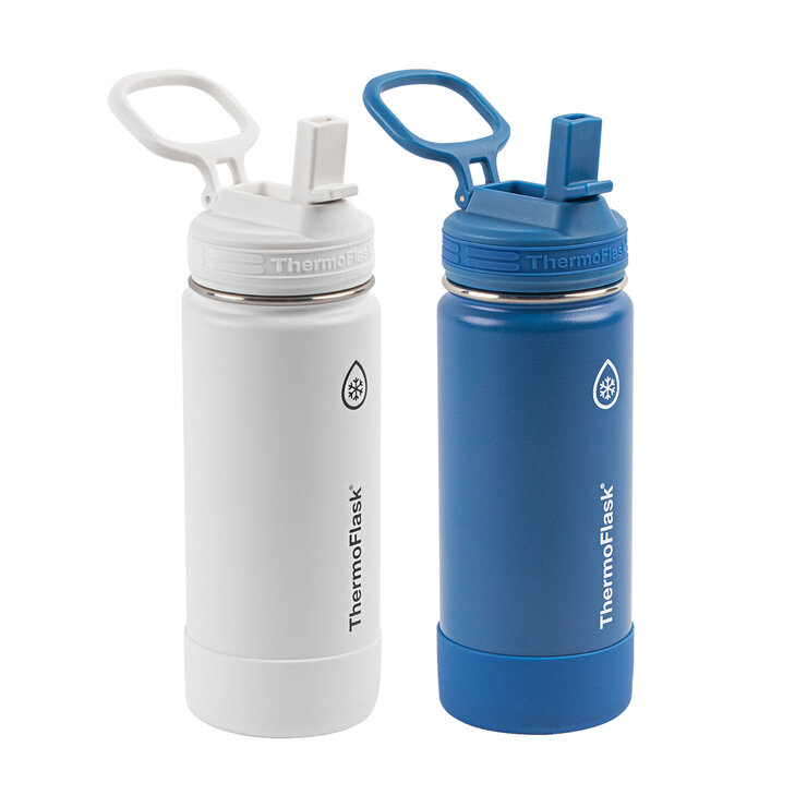 ThermoFlask Juego de 2 Botellas de Acero Inoxidable 474ml — Imagen 1 de 2