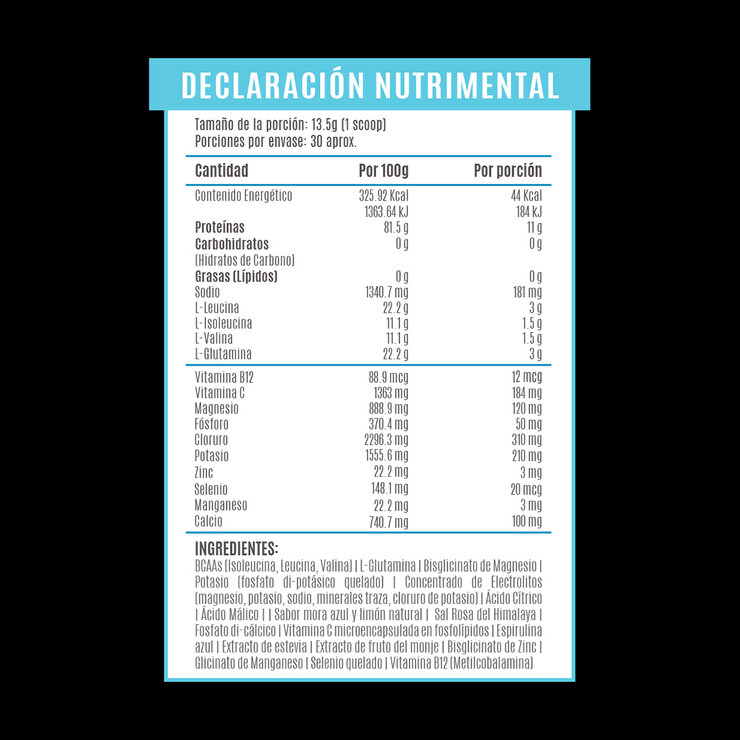 Birdman BCAAs & Glutamina Mora Limón 405 gr — Imagen 3 de 4