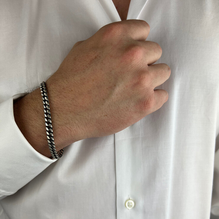 AVONZA MEN PULSERA GRUESA PLATA .MX — Imagen 2 de 2