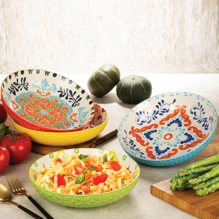 Signature Housewares Incorporated Juego de 4 Platos Hondos de Cerámica — Imagen 1 de 2