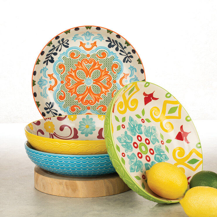 Signature Housewares Incorporated Juego de 4 Platos Hondos de Cerámica — Imagen 2 de 2