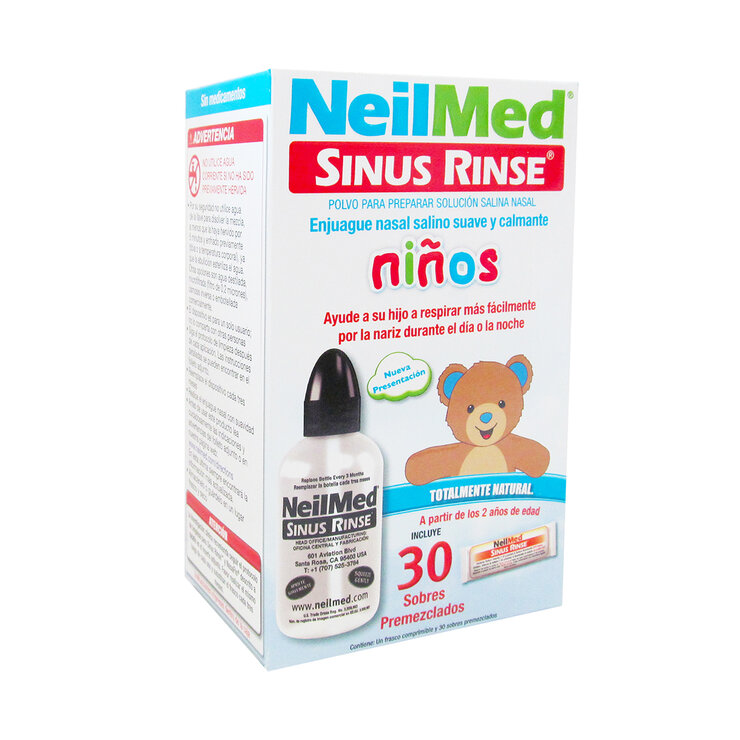 NeilMed Sinus Rinse Pediátrico Enjuague Nasal Salino Kit 30 Sobres — Imagen 2 de 3