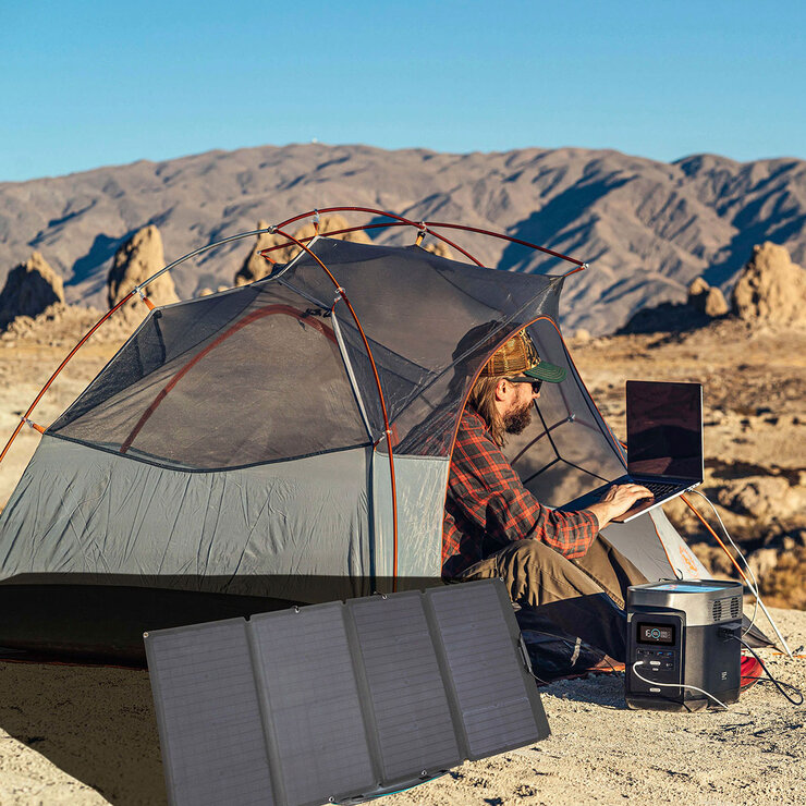ECO FLOW DELTA 2 BUNDLE   PANAELES SOLARES 160W — Imagen 4 de 4