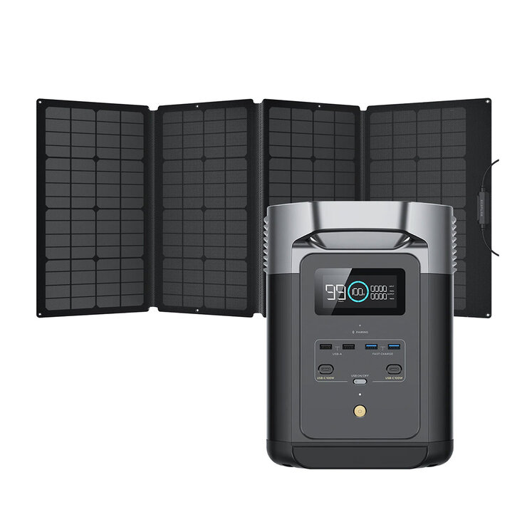 ECO FLOW DELTA 2 BUNDLE   PANAELES SOLARES 160W — Imagen 1 de 4