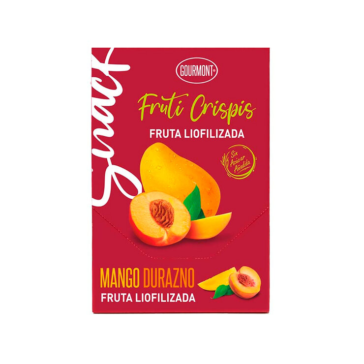 Fruti Crispis Fruta Liofilizada Sabor Mango Durazno 10 pzas de 10 g — Imagen 3 de 4