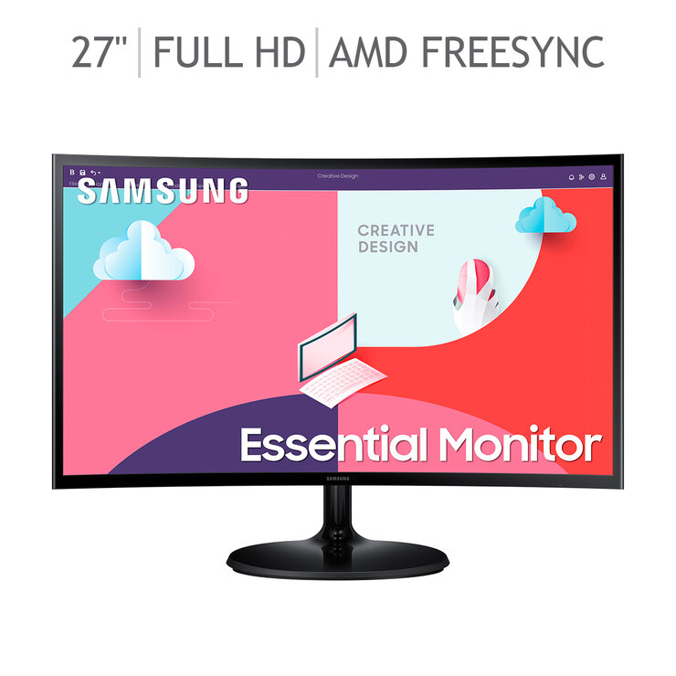 Samsung Monitor Curvo 27" Full HD AMD Free Sync  — Imagen 1 de 4