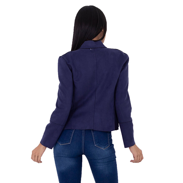 Shyla, Chamarra de Suede, Color Azul, para Dama, Varias Tallas — Imagen 3 de 3