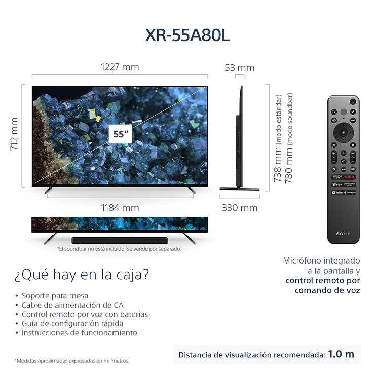 Sony Pantalla 55" OLED 4K UHD Smart TV — Imagen 3 de 4