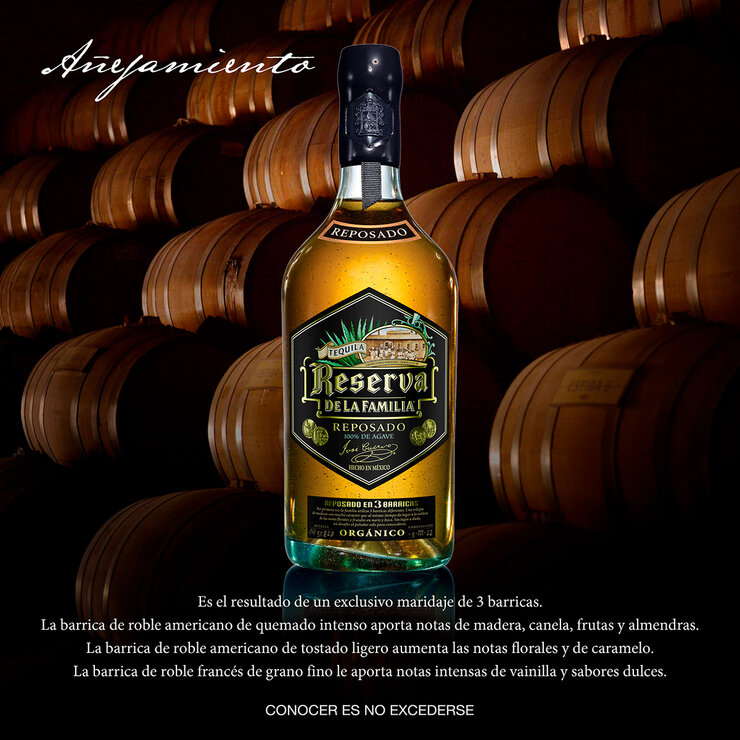 Tequila Reserva de la Familia Reposado Orgánico 750ml — Imagen 4 de 4