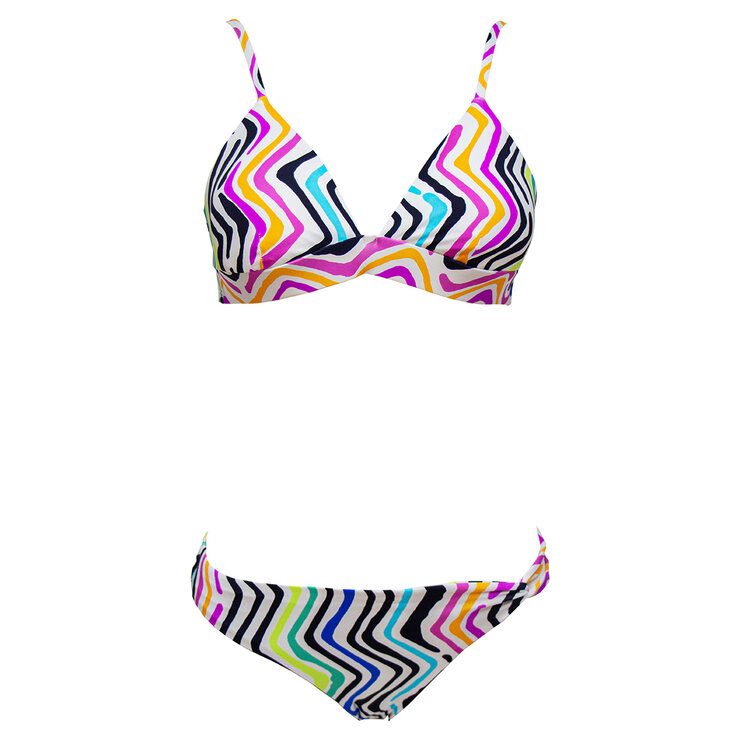 Alas de Sal, Bikini Estampado de Rayas para Dama, Varias Tallas — Imagen 1 de 2