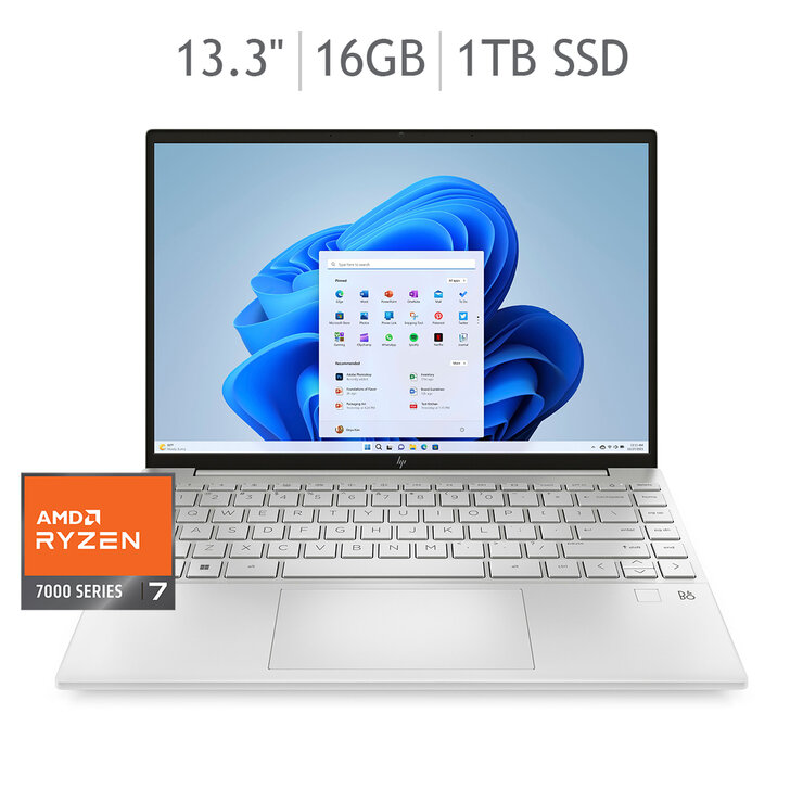 Laptop HP Pavilion Aero 13, AMD Ryzen 7, 16 GB RAM, 1 TB Unidad de estado sólido SSD, 13.3, WQXGA, Windows 11 Home — Imagen 1 de 4