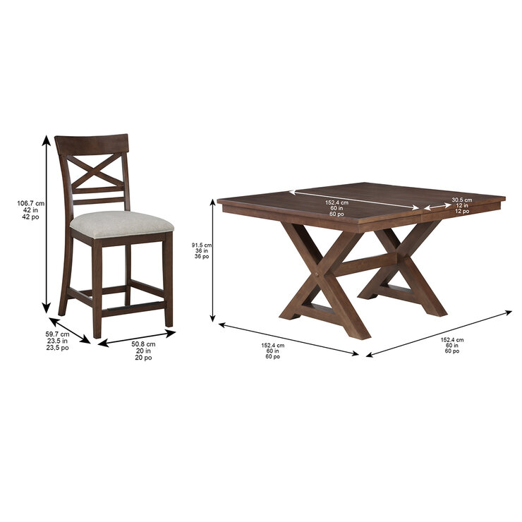 Northridge Home, Juego de Comedor Alto de 9 Piezas — Imagen 2 de 4