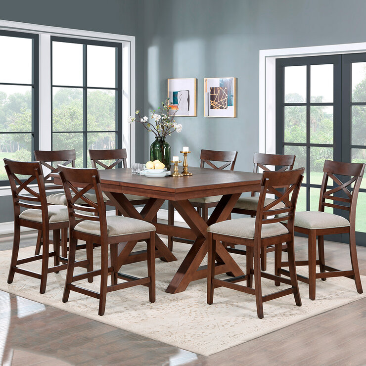 Northridge Home, Juego de Comedor Alto de 9 Piezas — Imagen 1 de 4