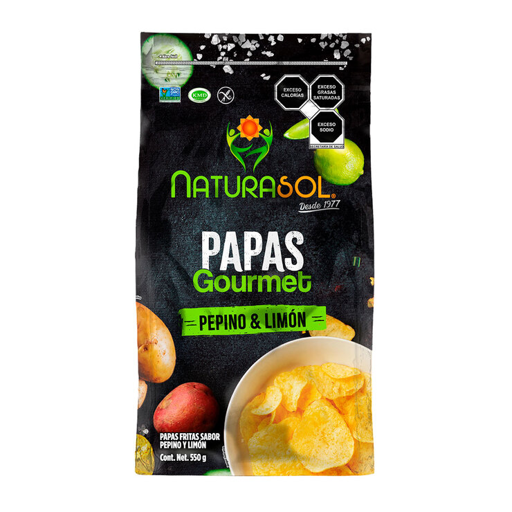 Naturasol Papas Gourmet Pepino Limón 550 g — Imagen 1 de 3