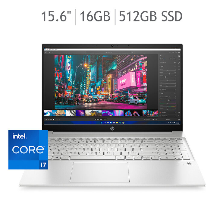 Laptop HP Pavilion 15, Intel Core i7, 16 GB, 512 GB SSD, 15.6, FHD, Windows 11 Home — Imagen 1 de 4